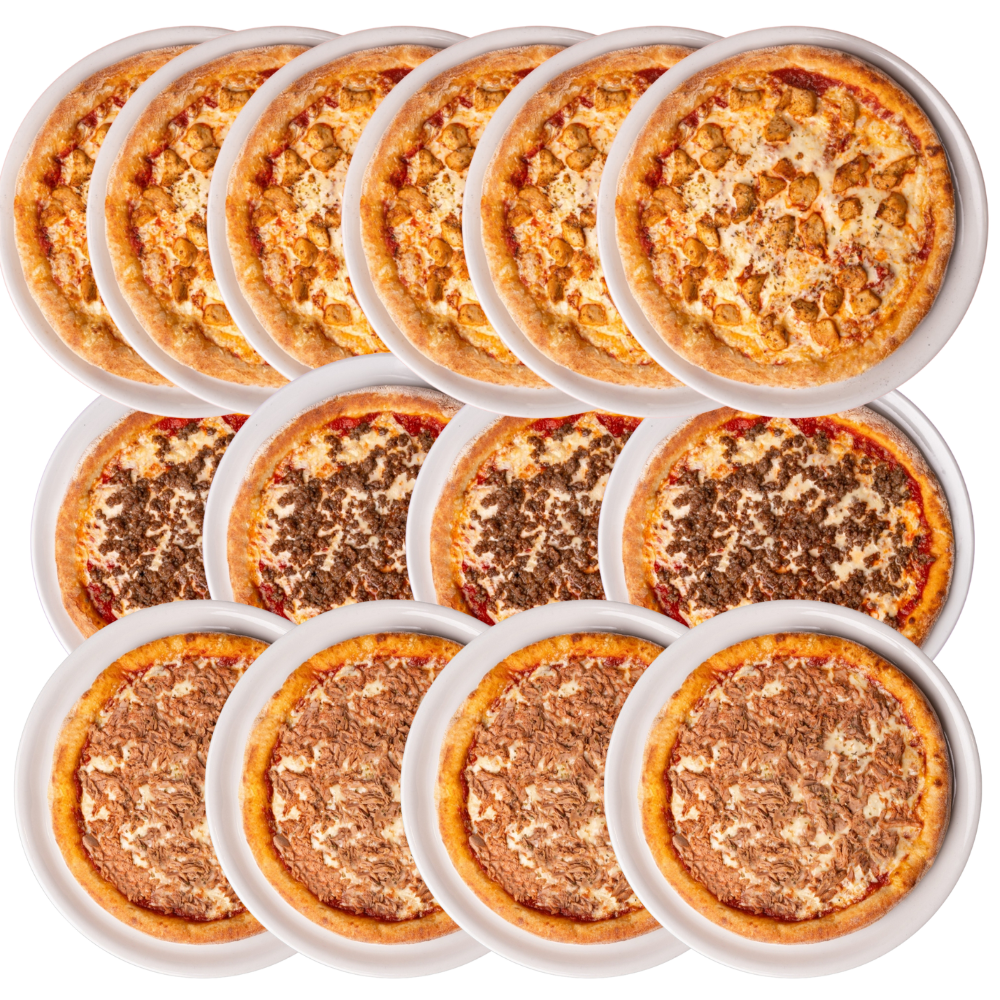 Muskelaufbau-Sparpaket bis 125 g Protein pro Pizza