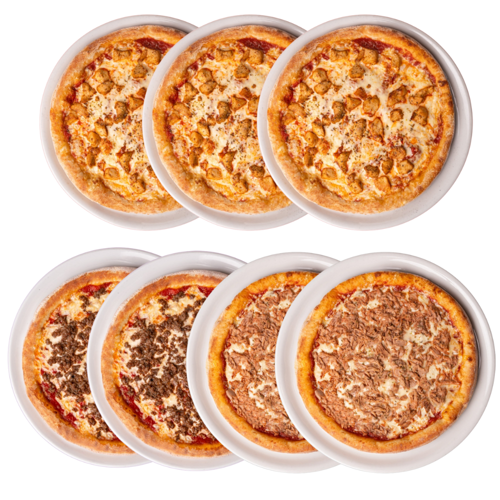 Muskelaufbau-Sparpaket bis 125 g Protein pro Pizza