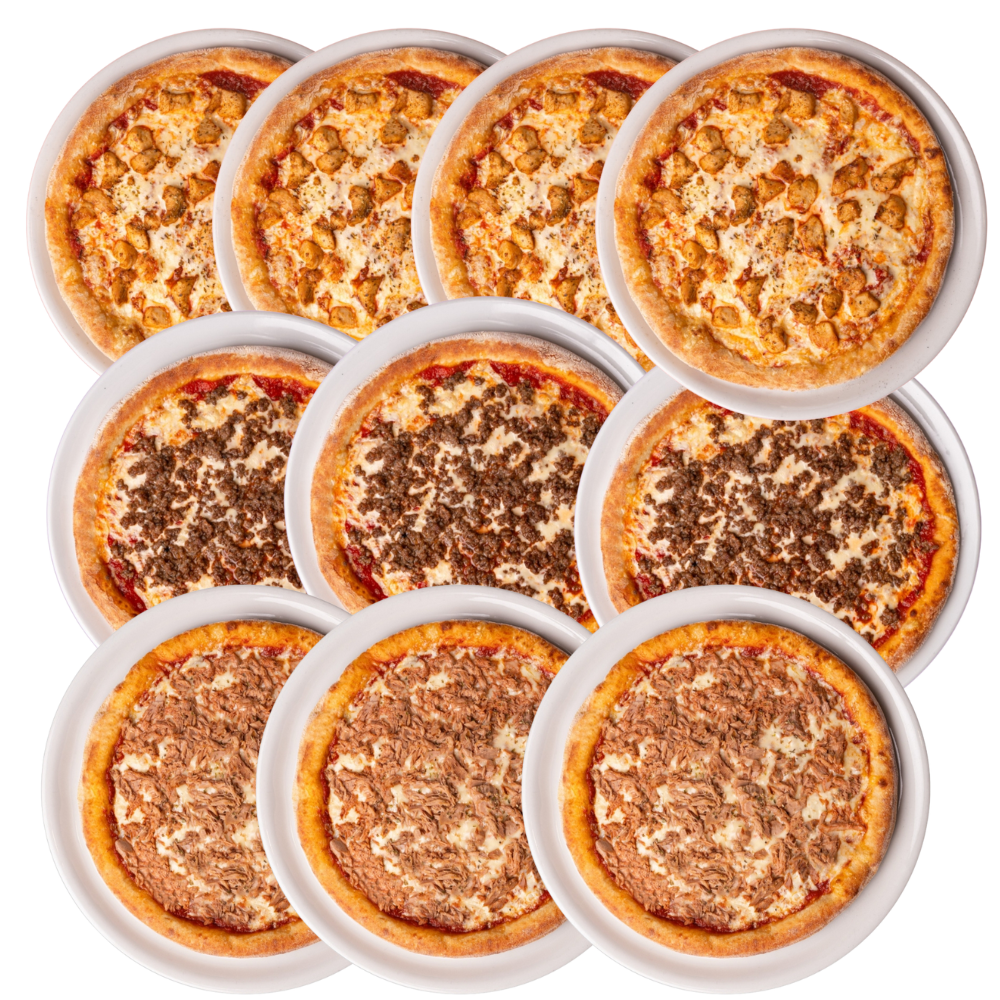 Muskelaufbau-Sparpaket bis 125 g Protein pro Pizza